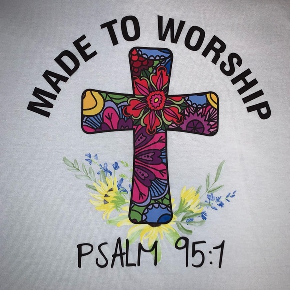 Custom Made White Tee🕊️ - Picture 2 of 2